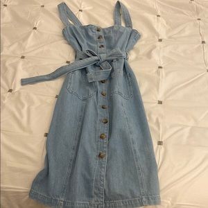 Light Denim Midi Dress